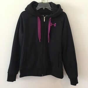 Womens Under Armour UA Storm Black Hooded zip jacket
